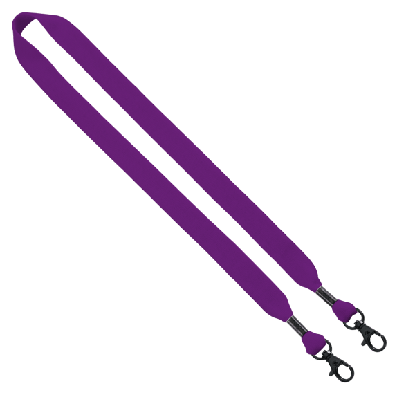 3/4" Cotton Double Lobster Clip Lanyard 14