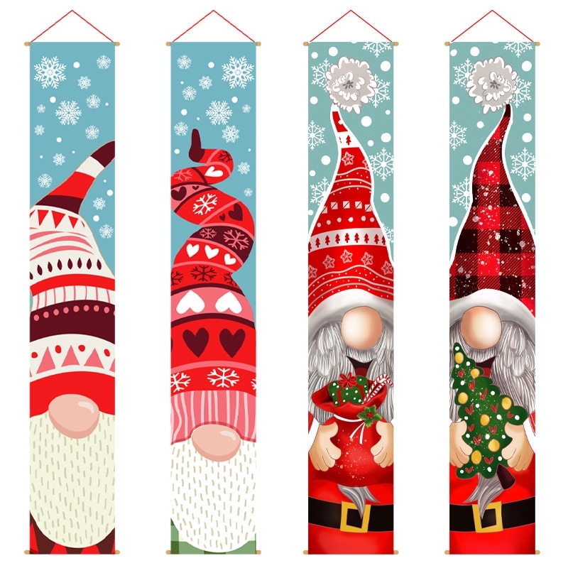 2 PCS Christmas Outdoor Decoration Banner 5