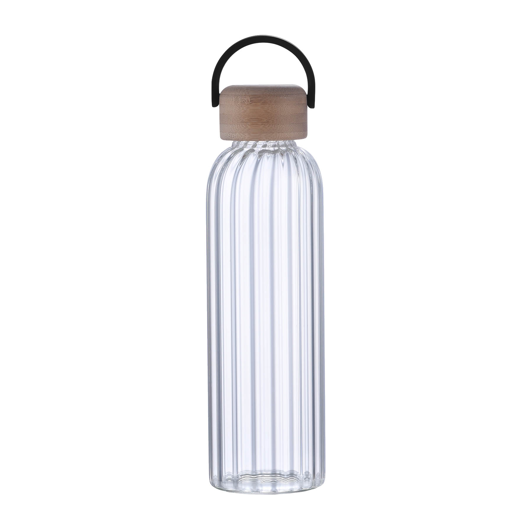 21oz. Carry Bamboo Lid Glass Bottle 4