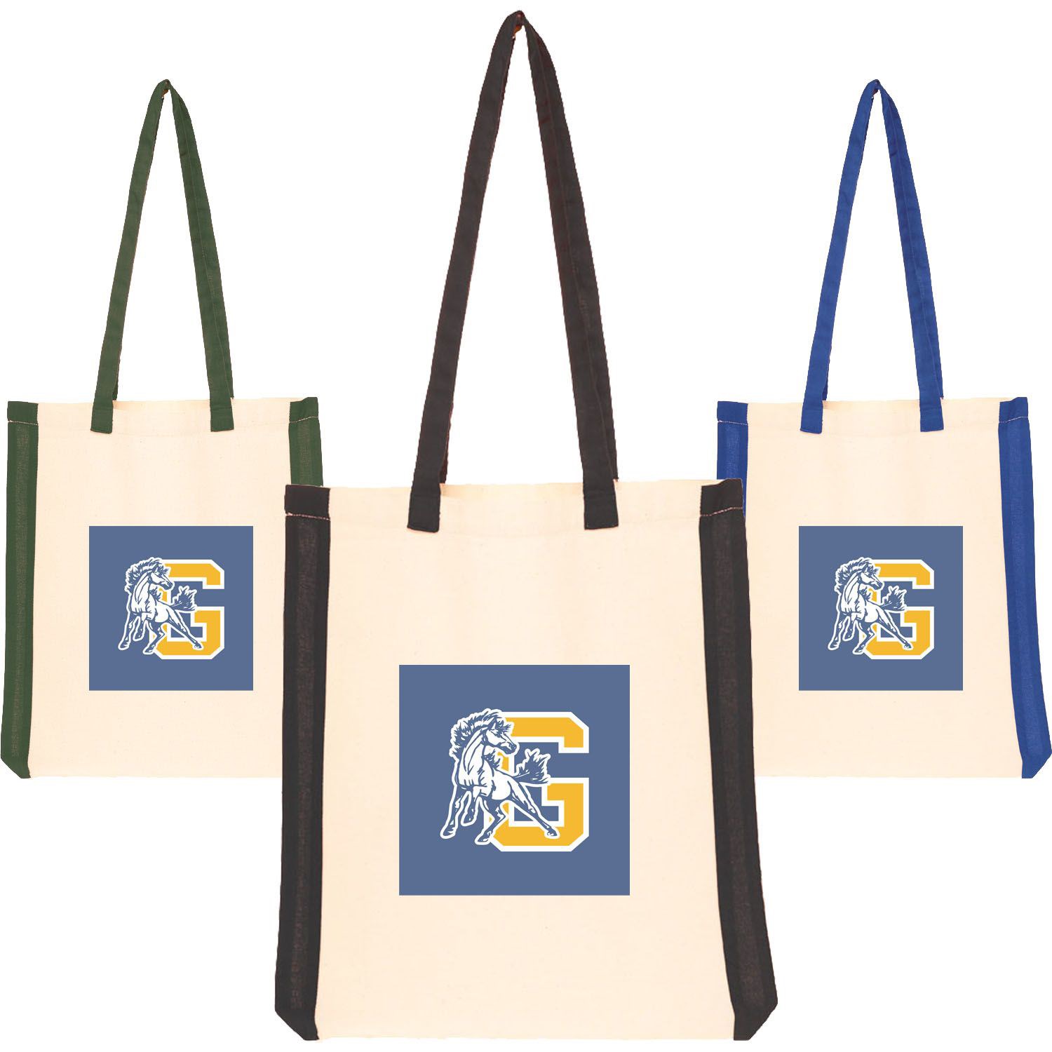 Stripes Style Shopping Cotton Tote Bag 3