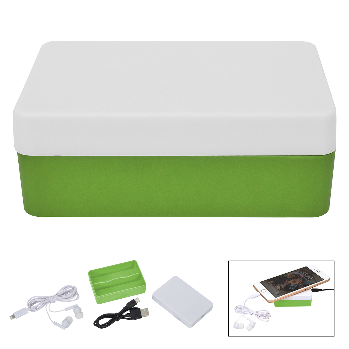 3-In-1 Stowaway Wireless Charging Kit With Earbuds 15