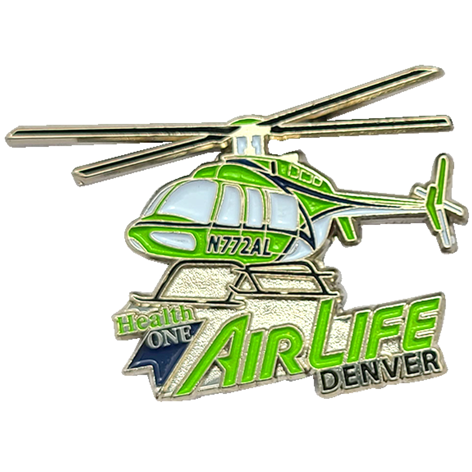 Die Cast Zinc Soft Enamel Lapel Pin: 1.25" 2