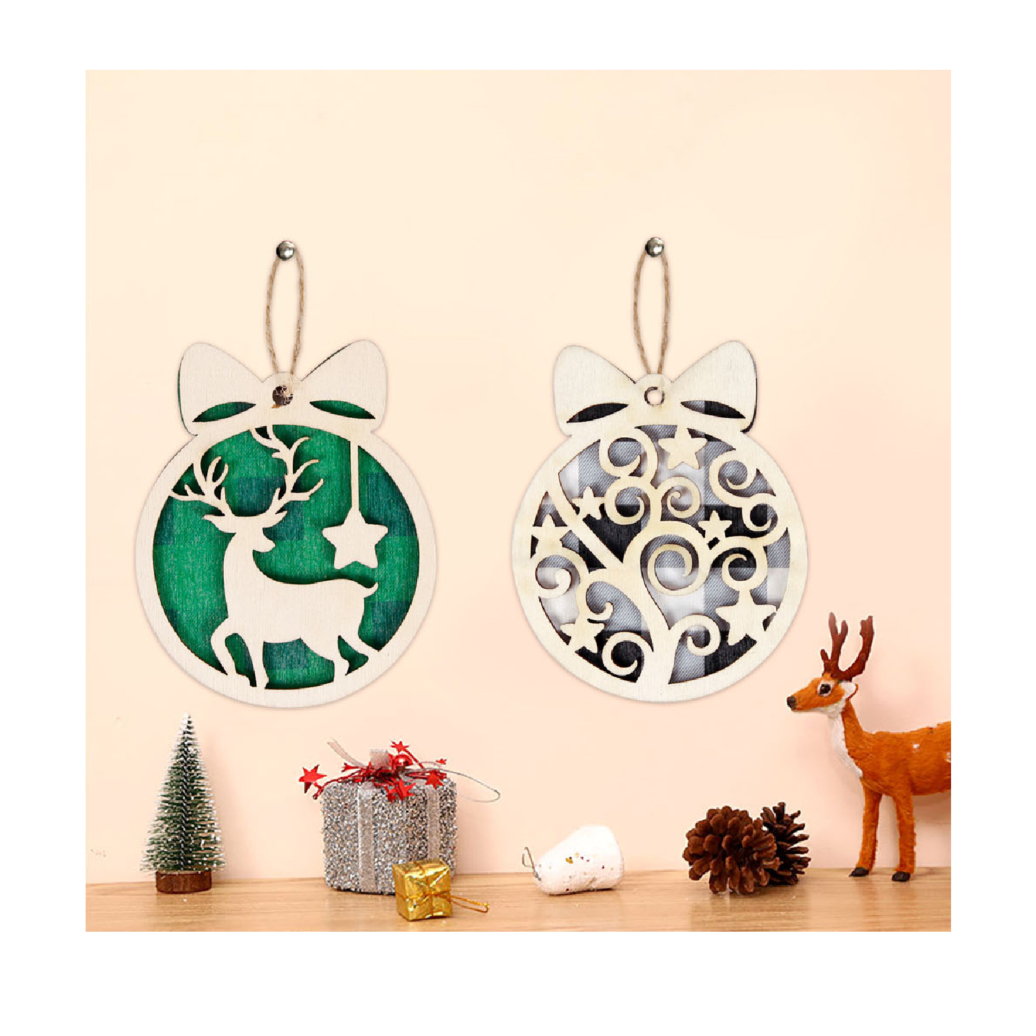 Wooden Christmas Ornament 4