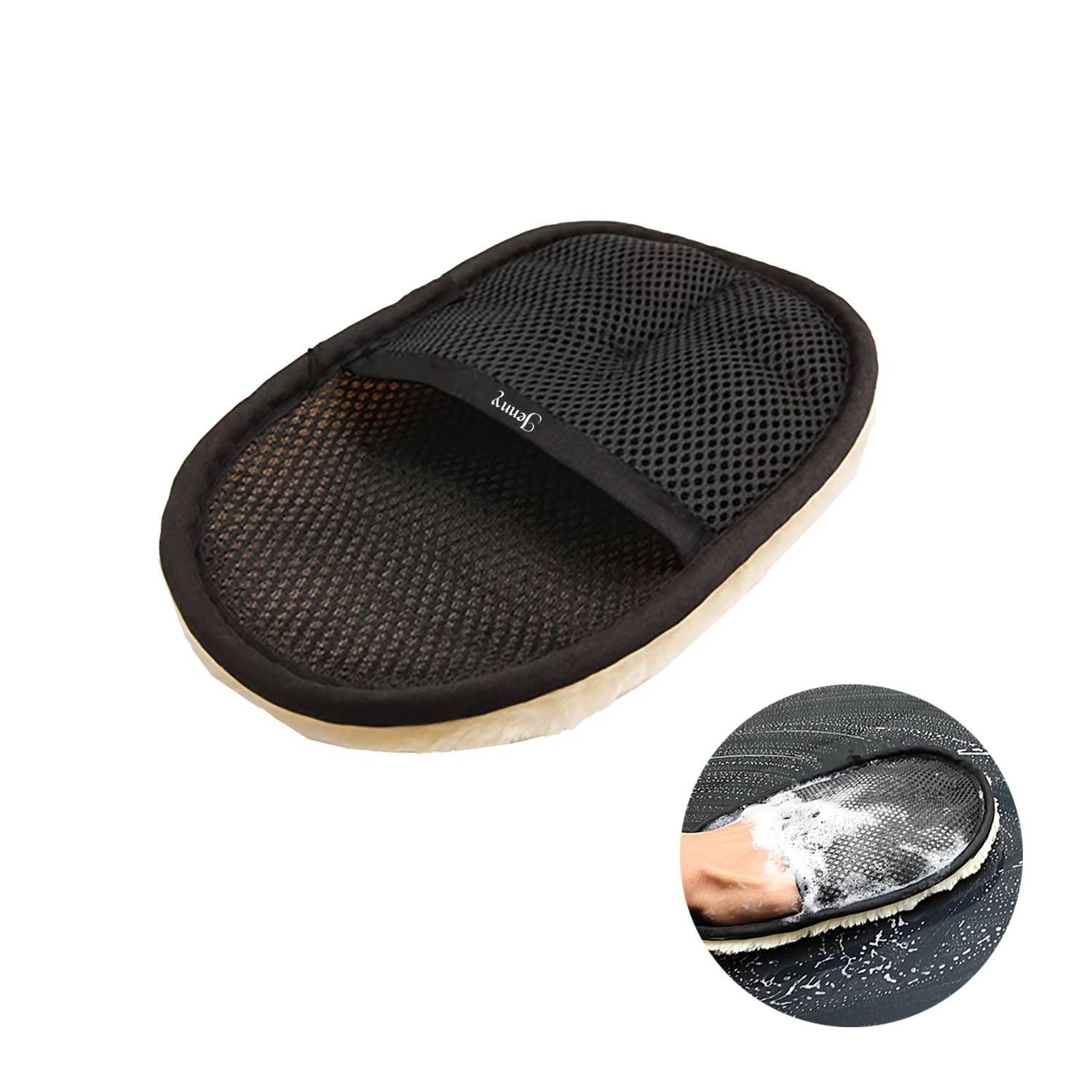 Premium Double-Sided Faux Wool Car Cleaning Glove 2