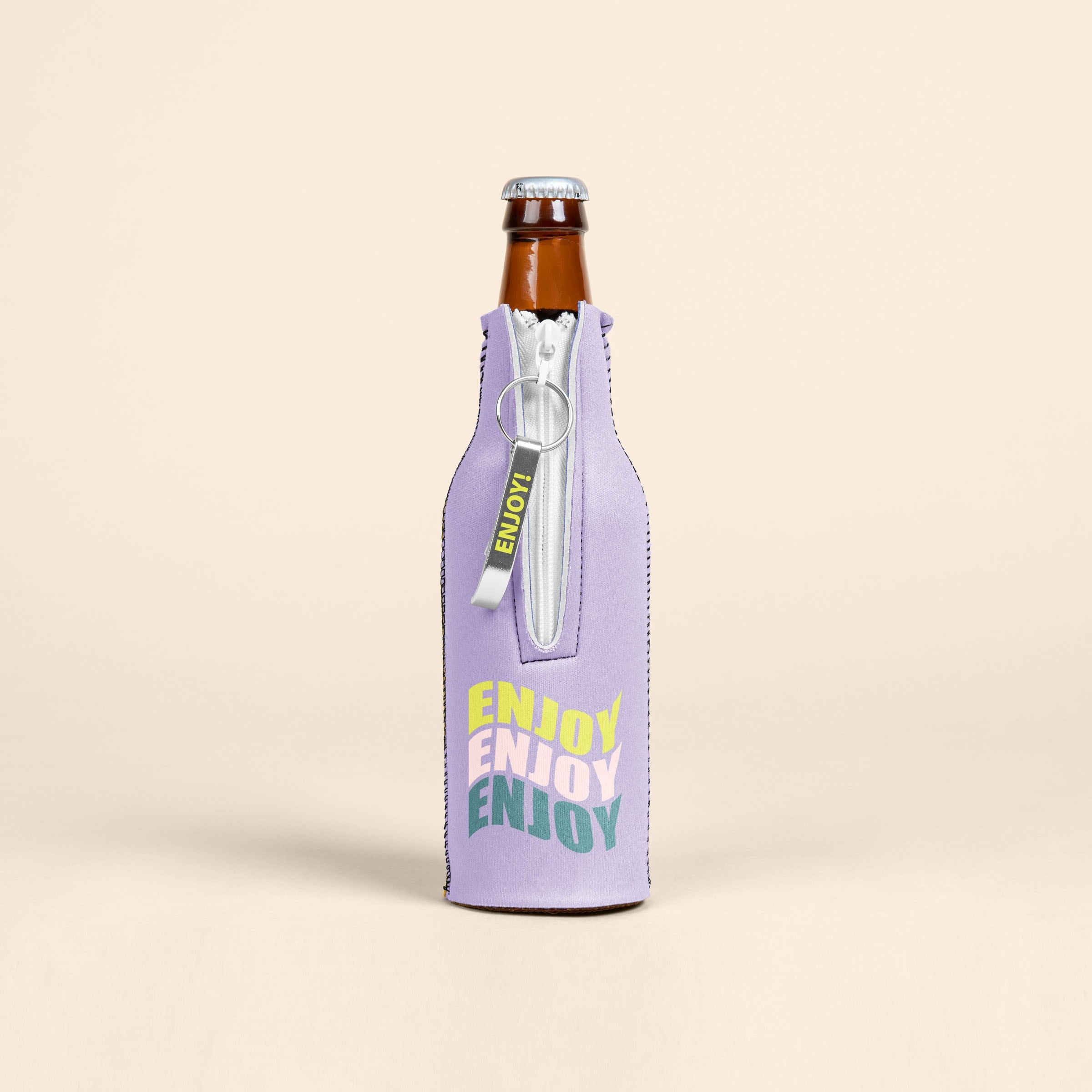 BOTTLE SUIT WITH IMPRINTED BOTTLE OPENER