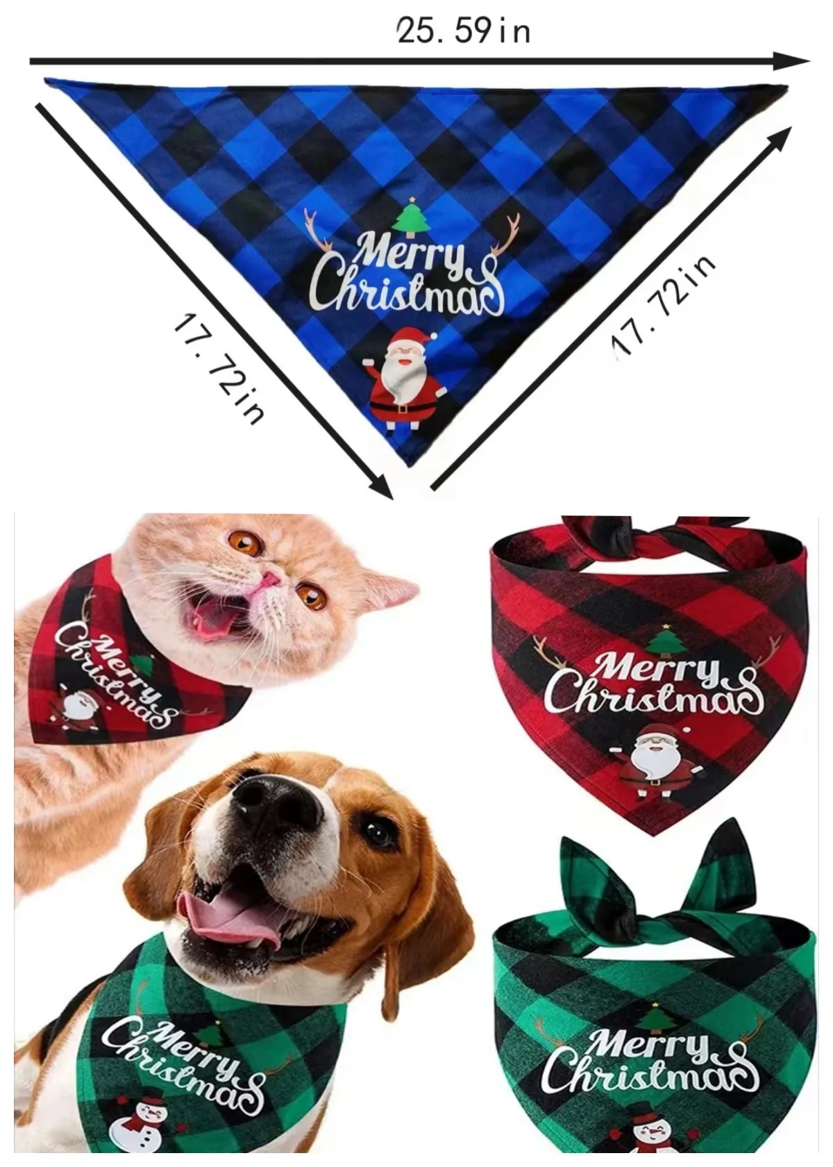 Christmas pet scarf 4