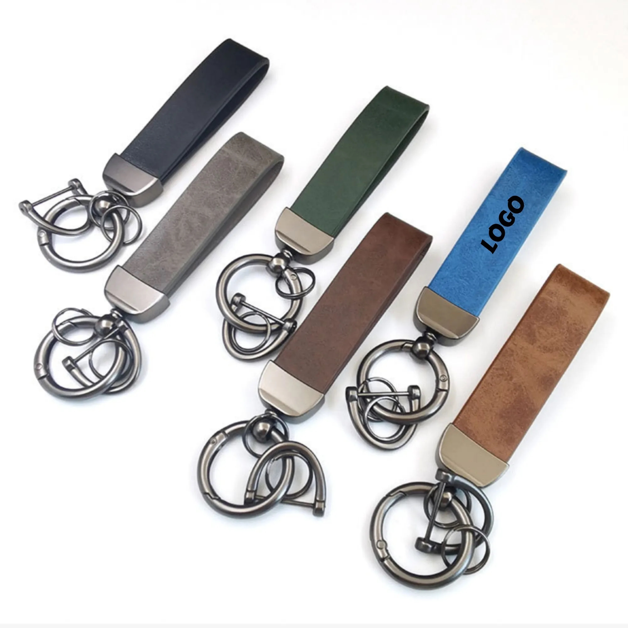 Leather Car Keychain