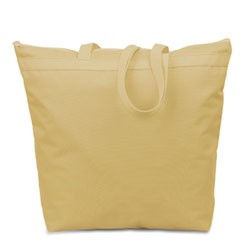 Large Zippered Tote Bag - Eco Friendly 24