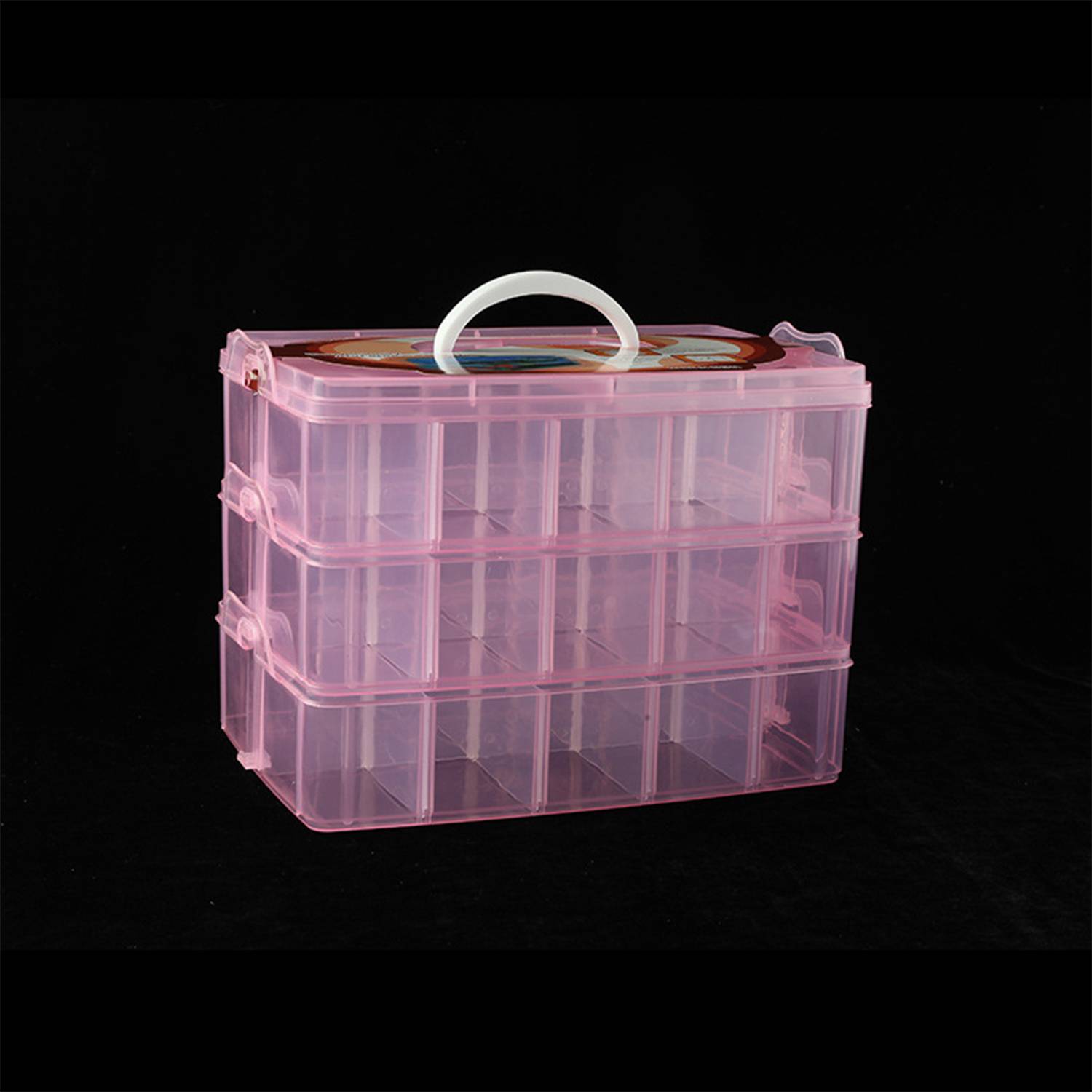 Detachable Transparent Plastic Sock Storage Box 5