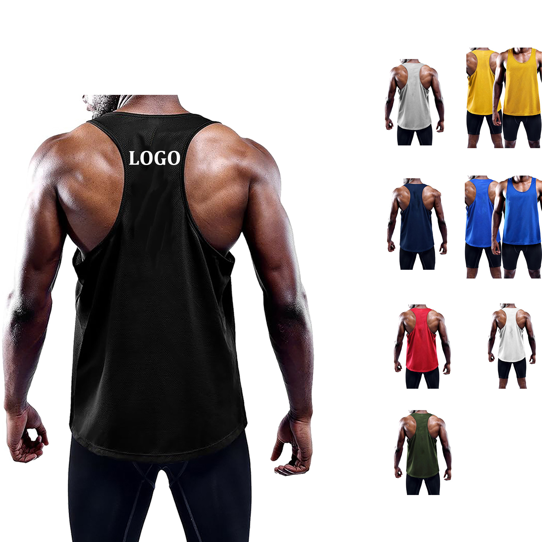 Men's Y Back Muscle Vest 9