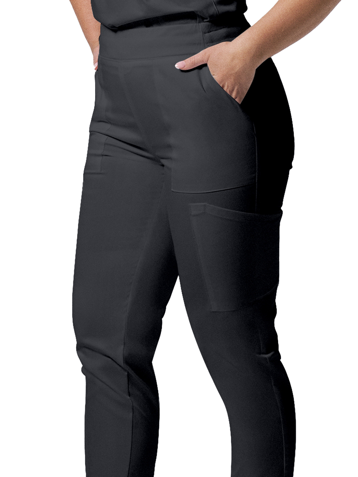 Landau - ProFlex - Women's Six-Pocket Mid-Rise Elastic-Back Waist Jogger Pant 20
