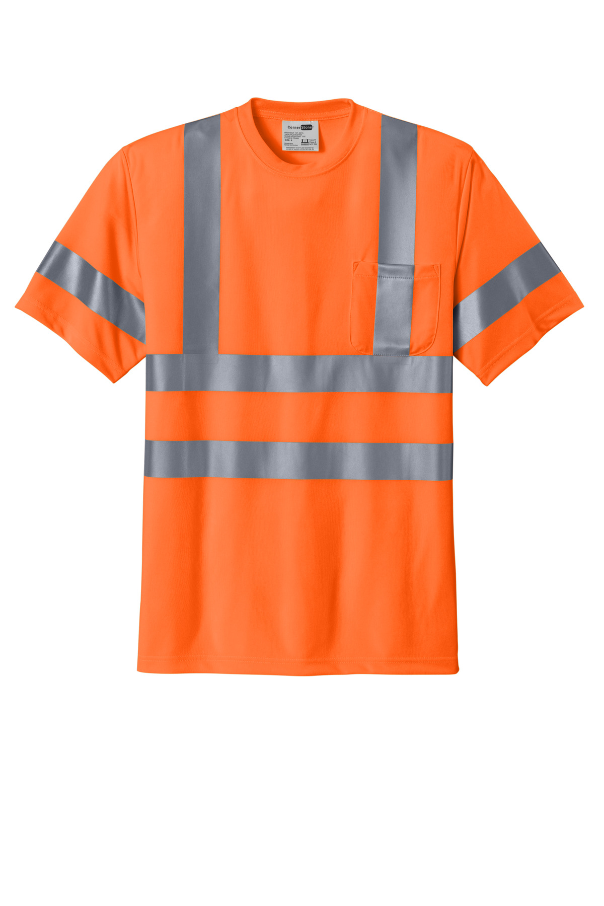 CornerStone - ANSI 107 Class 3 Short Sleeve Snag-Resistant Reflective T-Shirt. CS408 21