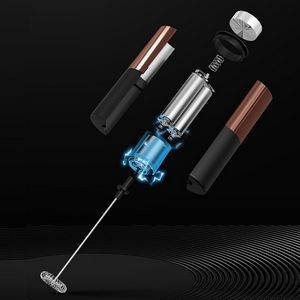 Silver Electric Coffee Mixer And Egg Whisk With Stand 18