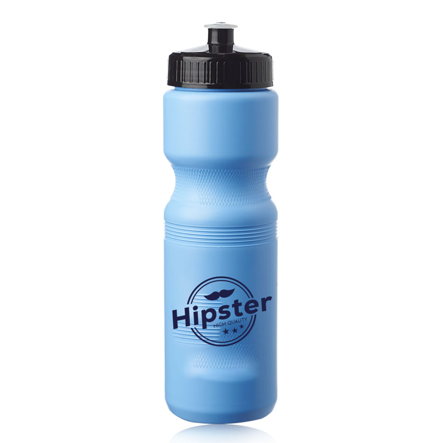Push Cap Plastic Water Bottle 28 oz 8