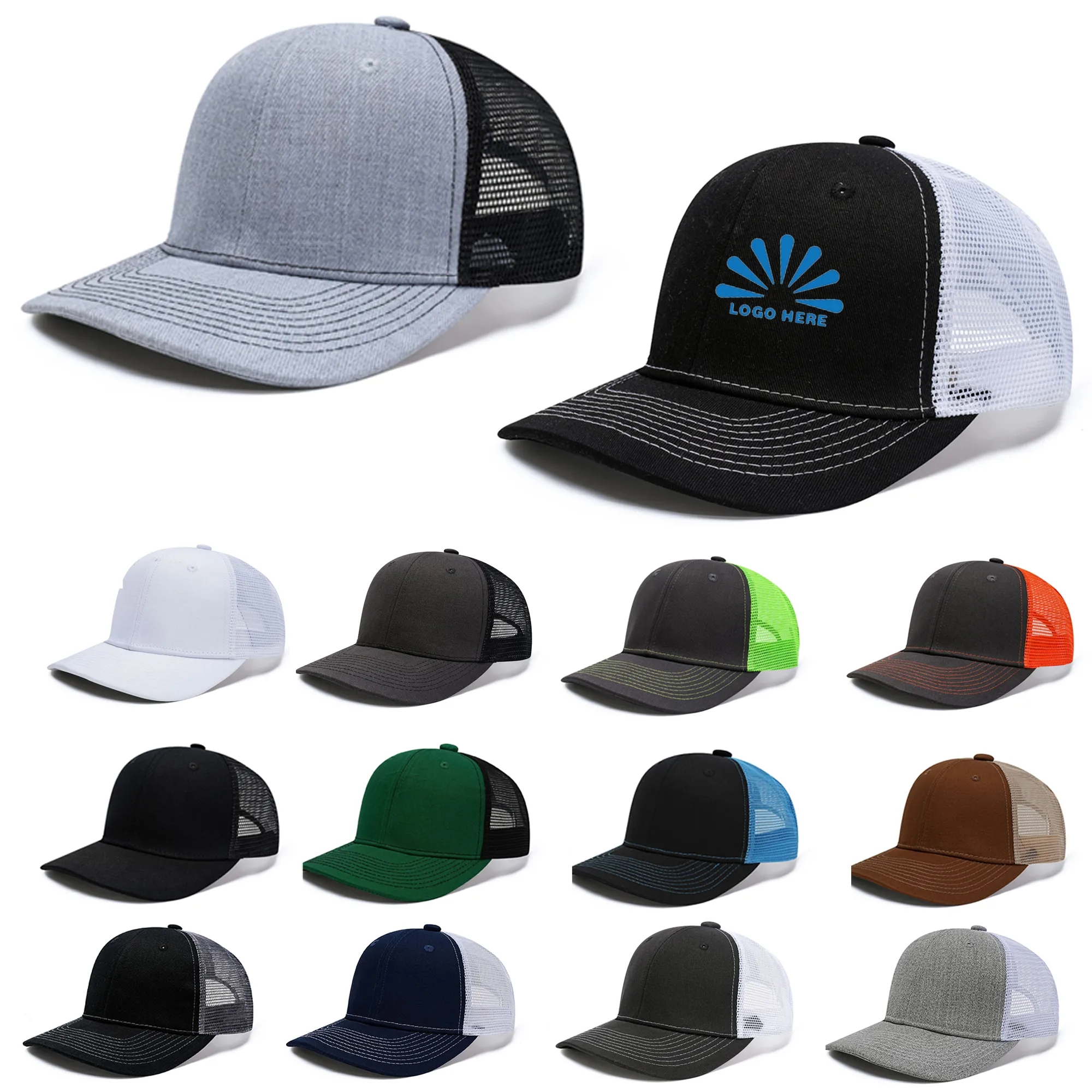 MOQ20 Classic Baseball Cap With Mesh