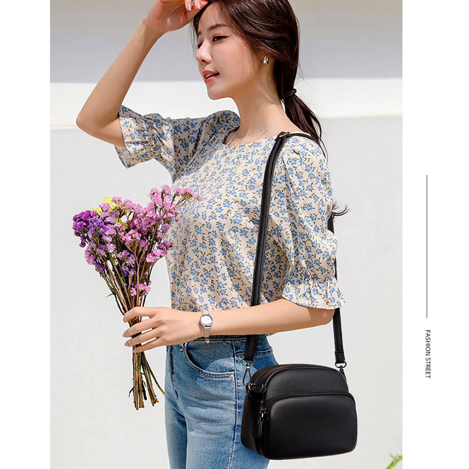 Genuine Leather Shoulder Satchel Bag 4