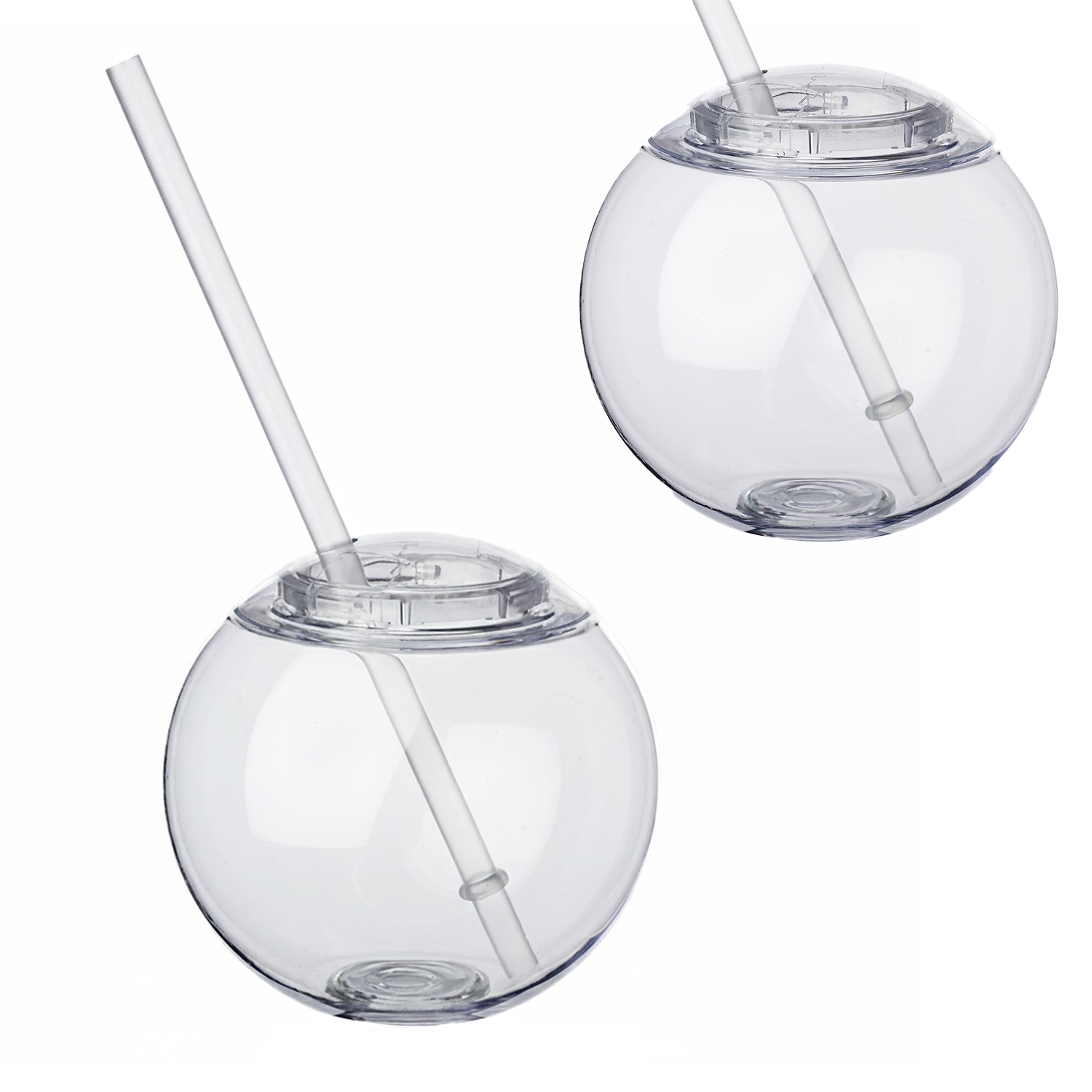 Cocktail Ball Tumbler with Straw, 15 oz. 3