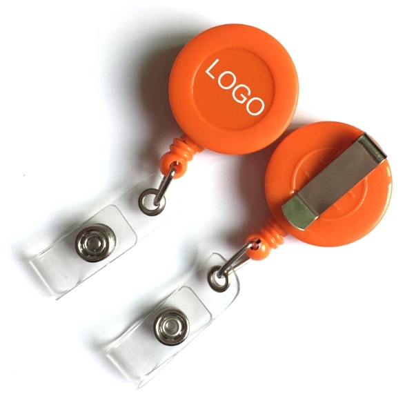 Promotional Giveaway Round Retractable Badge Holder 8