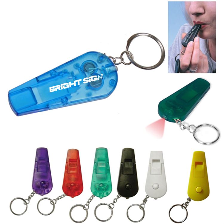 LED Whistle & Flashlight Keychain 2