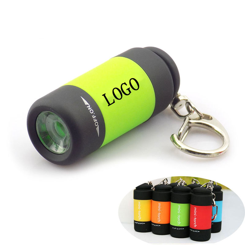 Mini USB Rechargeable Flashlight With Keychain 4