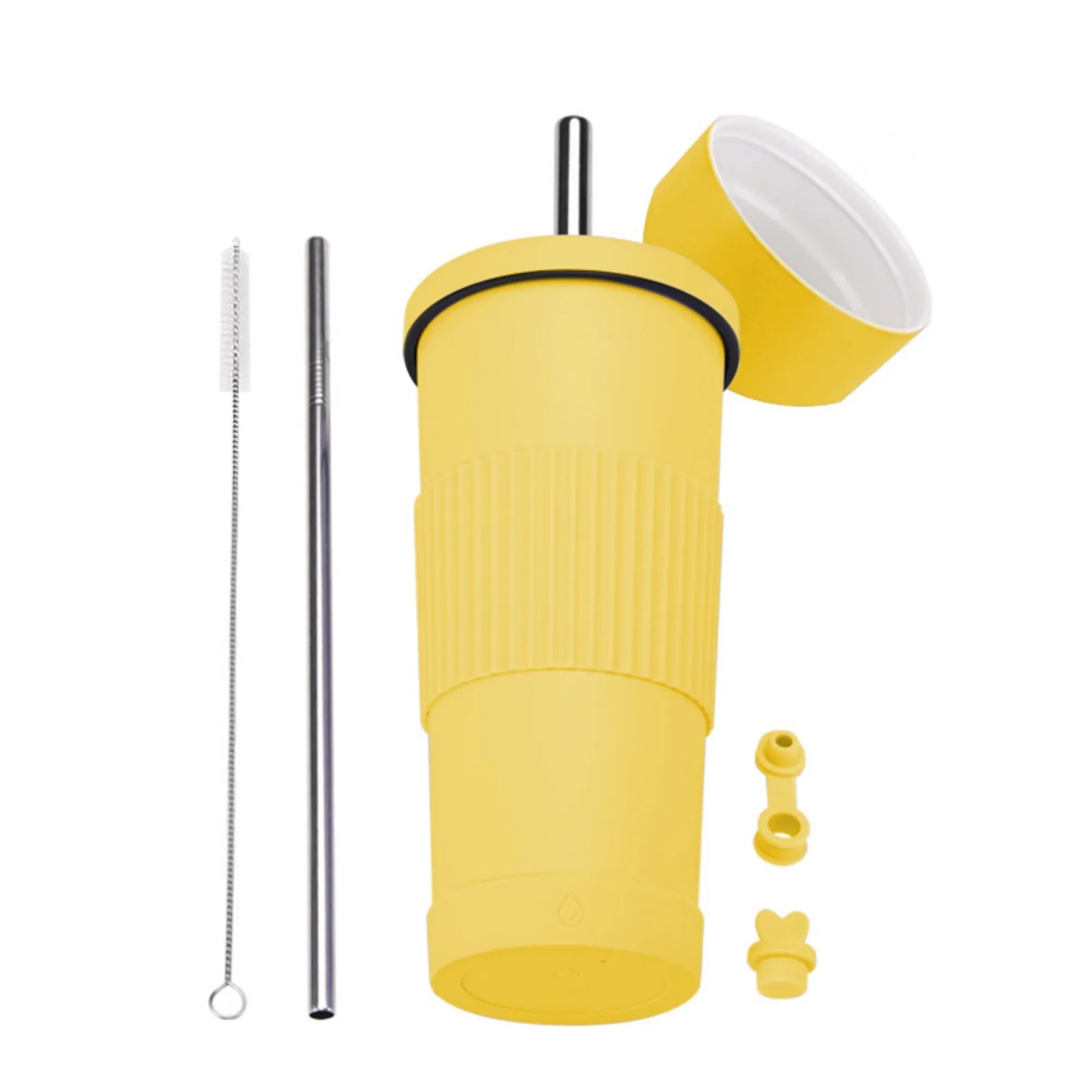 24oz Stainless Steel Straw Cup With Ceramic Inner Liner 2