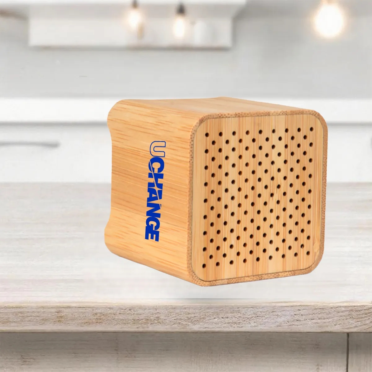 Eco-Friendly Bamboo Wood Cube Bluetooth Wireless Speaker 5
