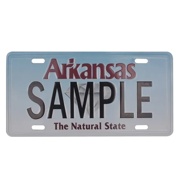 Custom Embossed Metal Auto License Plate