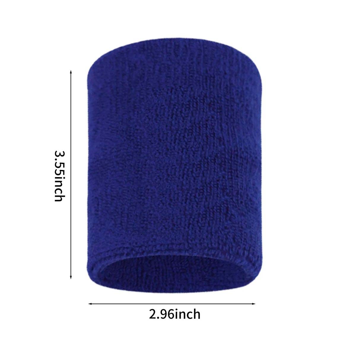 Embroidered Sports Wristband with Logo Option 8