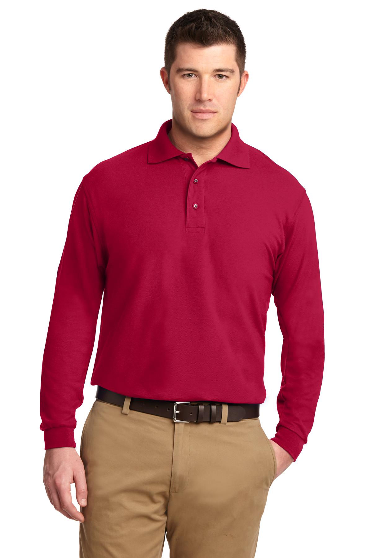 Port Authority Silk Touch Long Sleeve Polo. K500LS 57