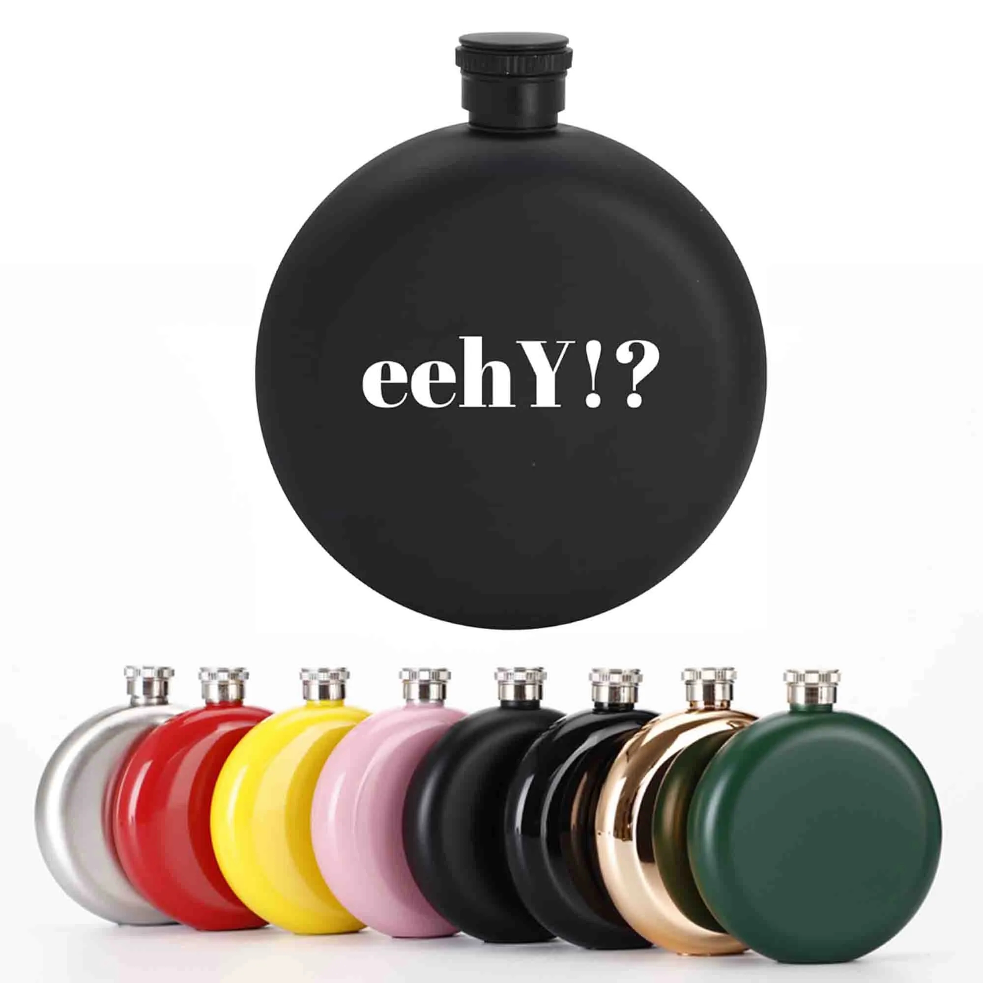 5OZ Stainless Steel Round Whiskey Pocket Flagon MOQ20