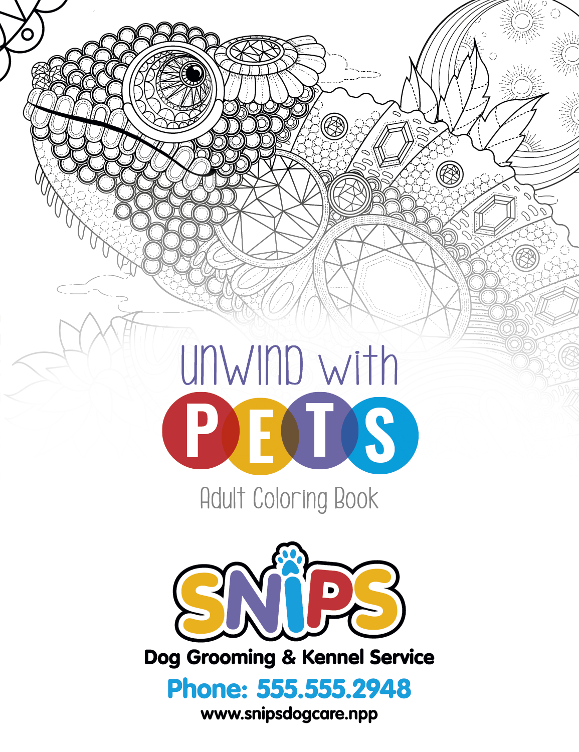 Good Value™ Unwind with Pets Adult Coloring Book 2