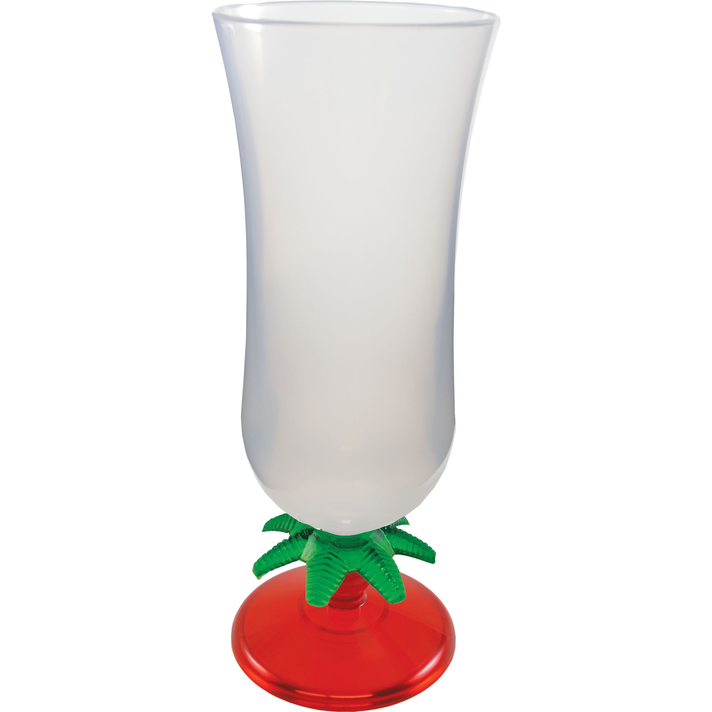15oz Palm Tree Stem Plastic Hurricane Glass 29