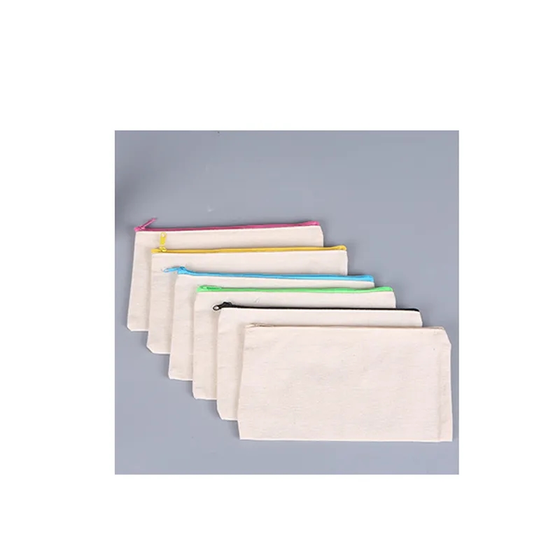 Canvas Zippered Pencil Case 4