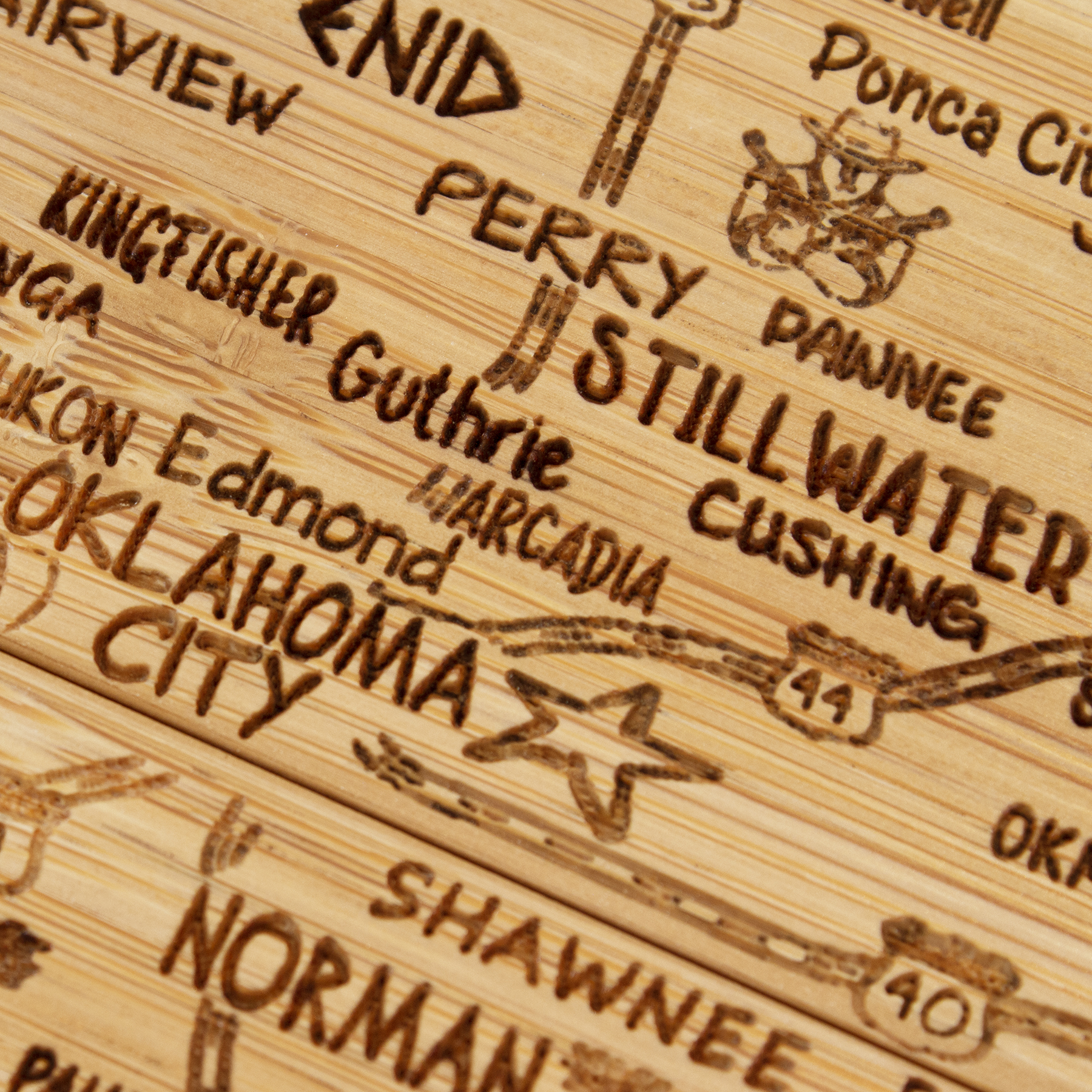 Oklahoma Puzzle Coaster Set 4