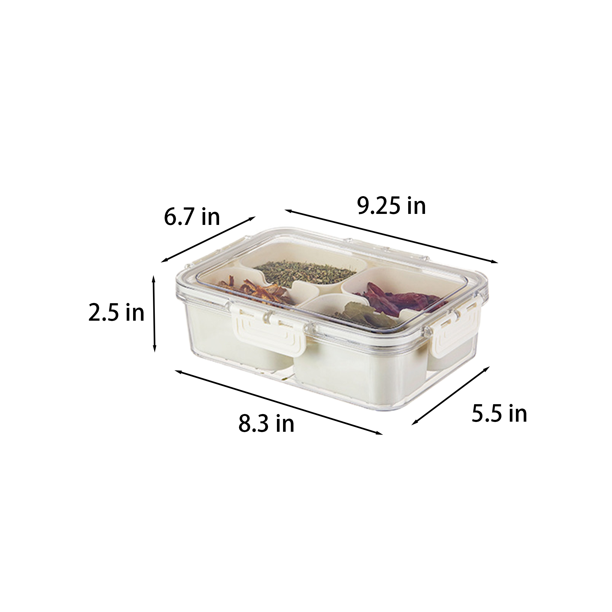 Polypropylene Kitchen Seasoning Sealed Jar 3