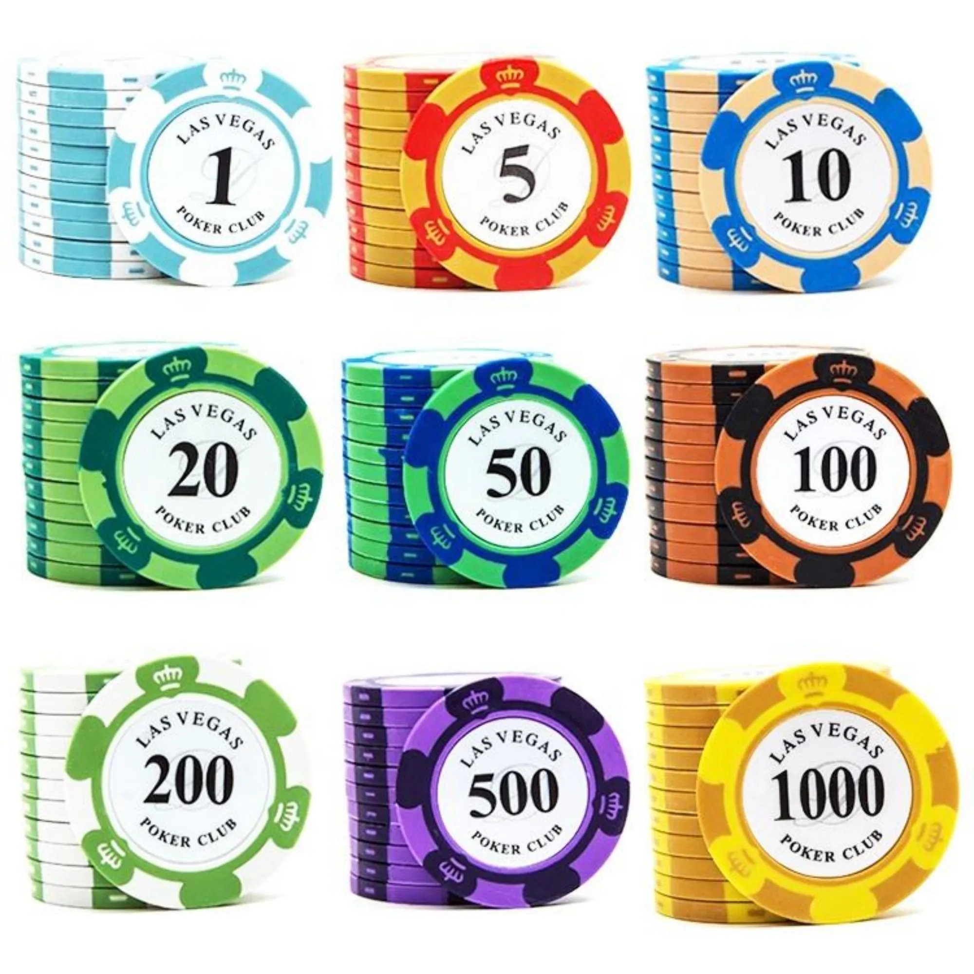 Casino Personal Logo Plastic Poker Chips Sets 3