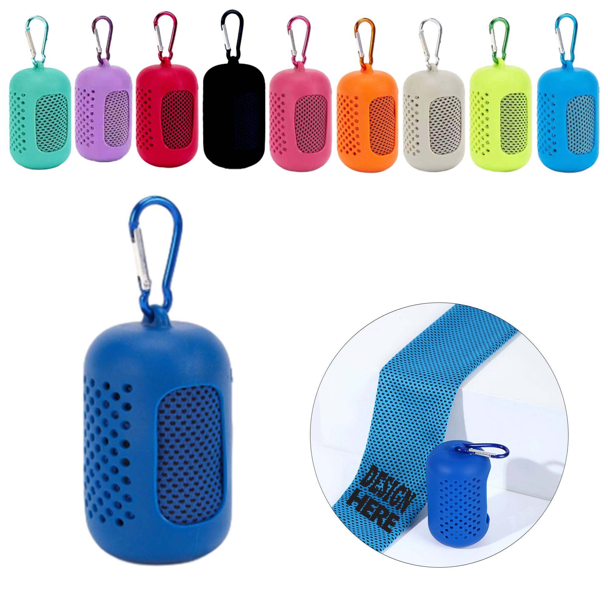 Ice Towel With Silicone Storage Bag 2