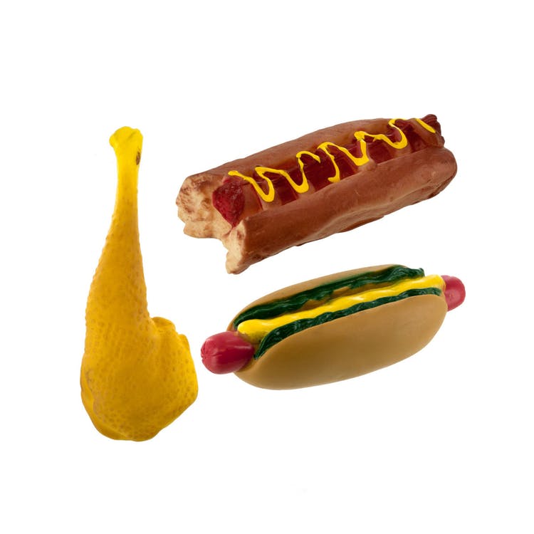 Squeaking Dog Toys - Meat Lovers 3 Styles 6"-7.5" 1