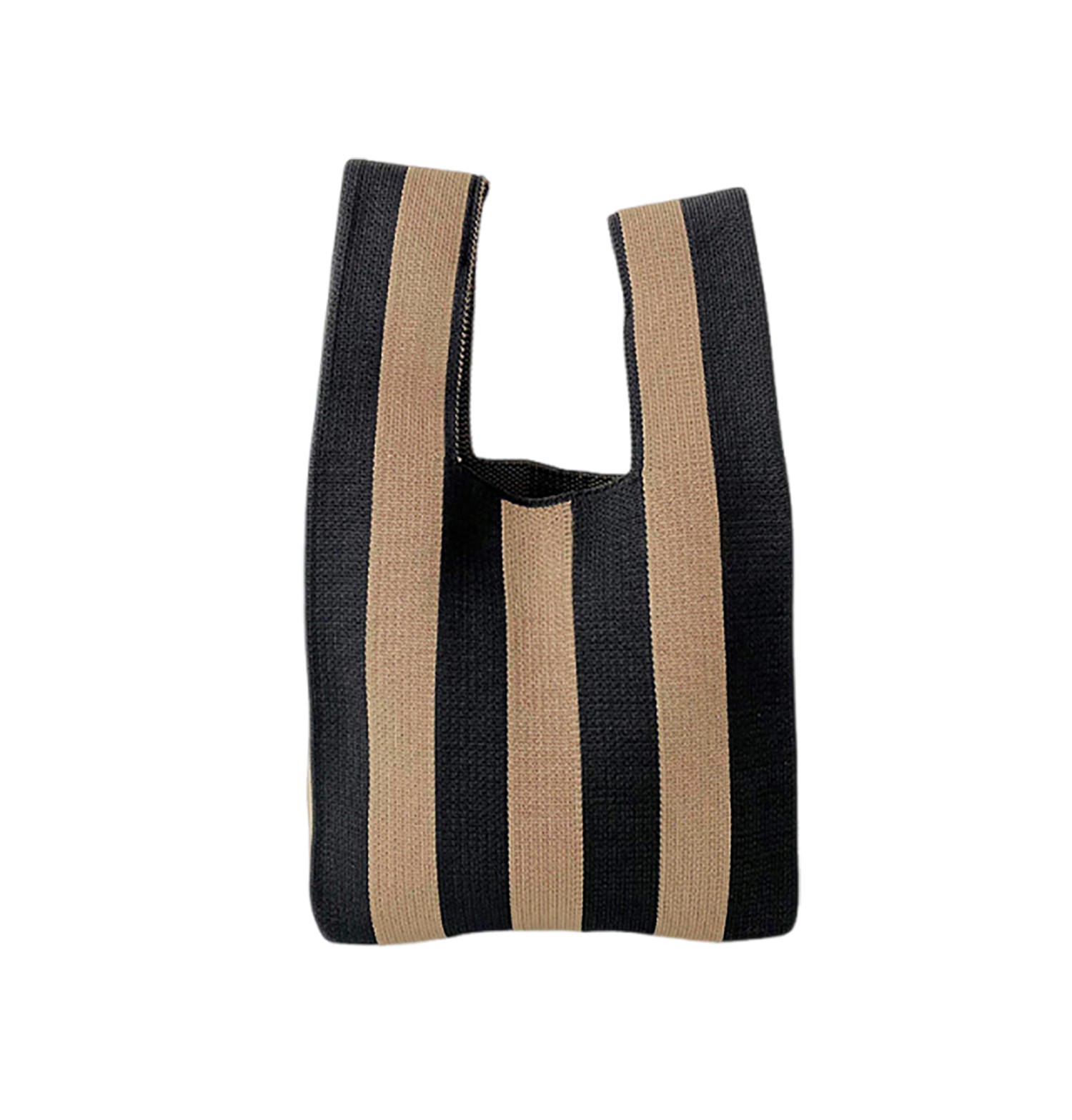 Lightweight Durable Versatile Striped Woven Handbag 5