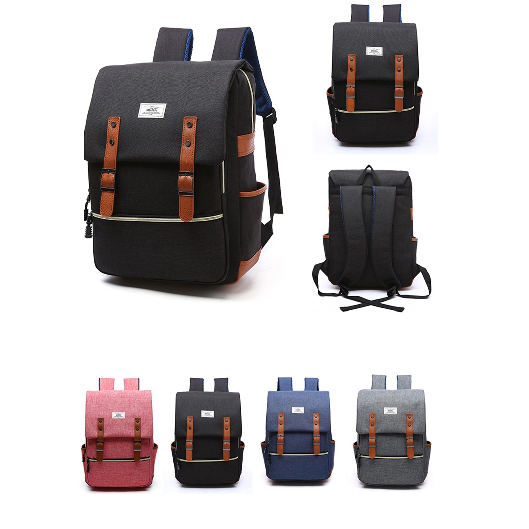 Women Laptop Backpack Fashion College School Bookbag 1