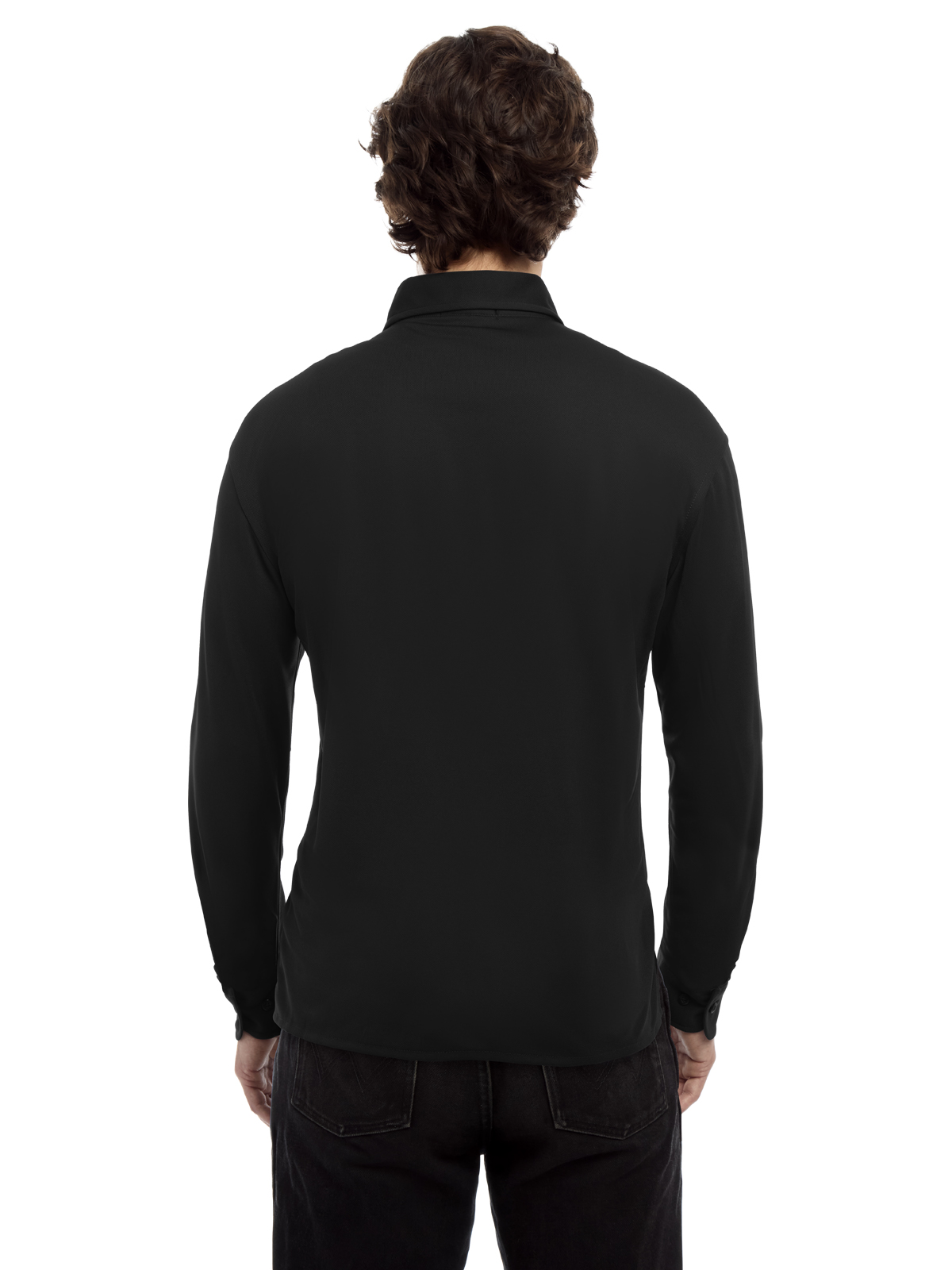 Blue Generation - Men's Pocketless Knit Stretch Woven Shirt 9