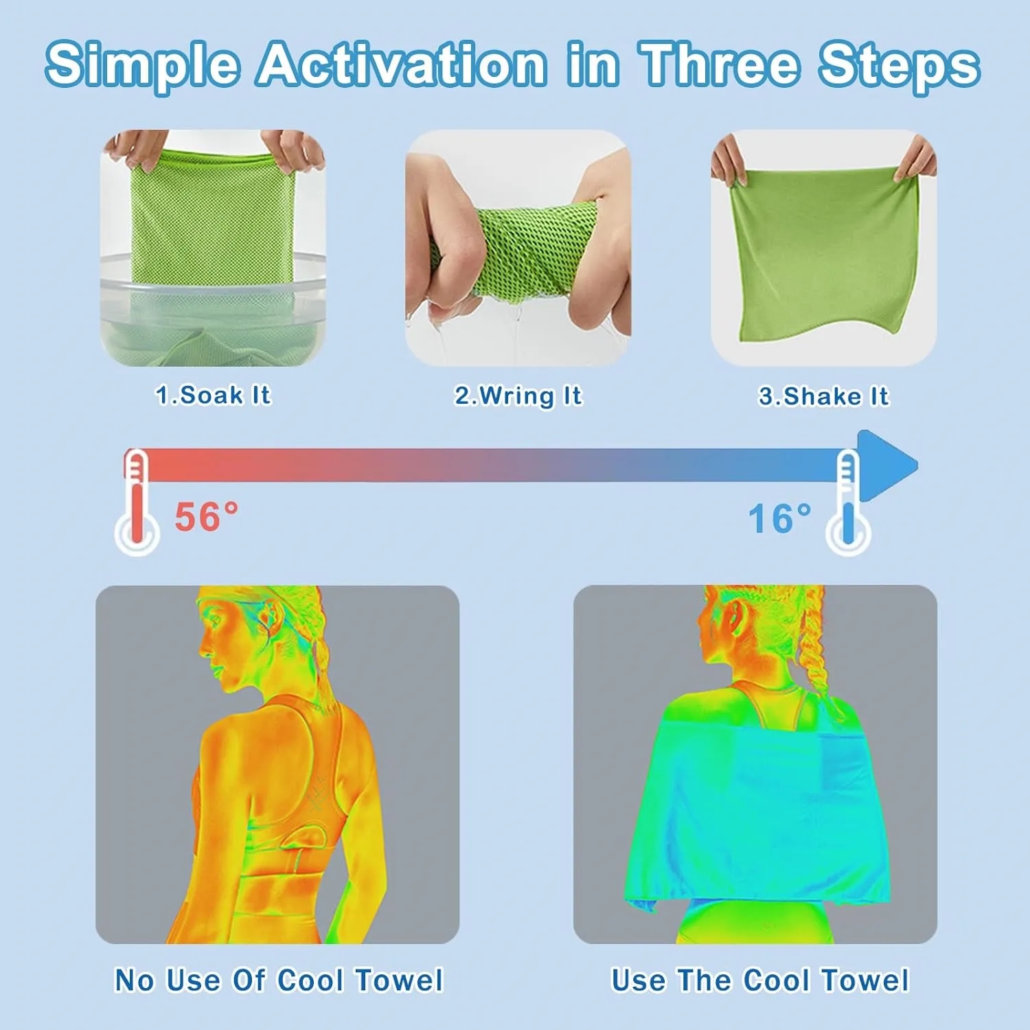 Microfiber Chilly Soft Breathable Gym Ice Towel 9