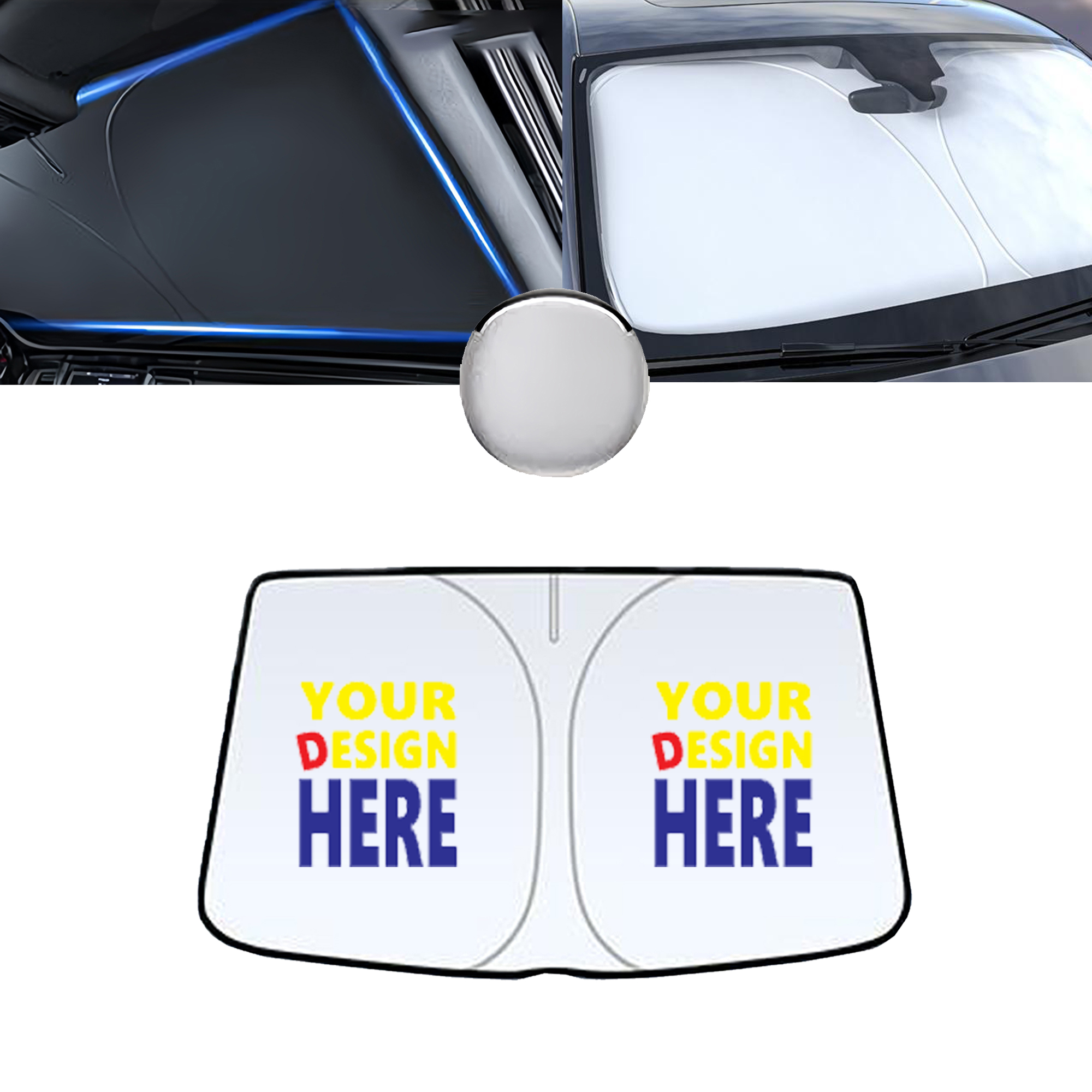 Foldable Car Windshield Sunshade 1