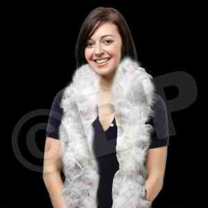 White Adult Size Feather Boa