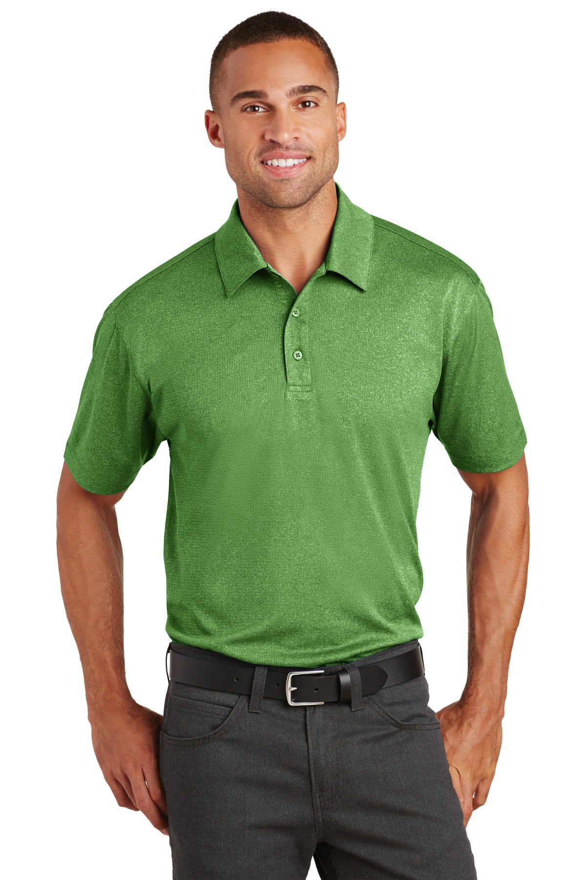 Port Authority Trace Heather Polo. K576 16