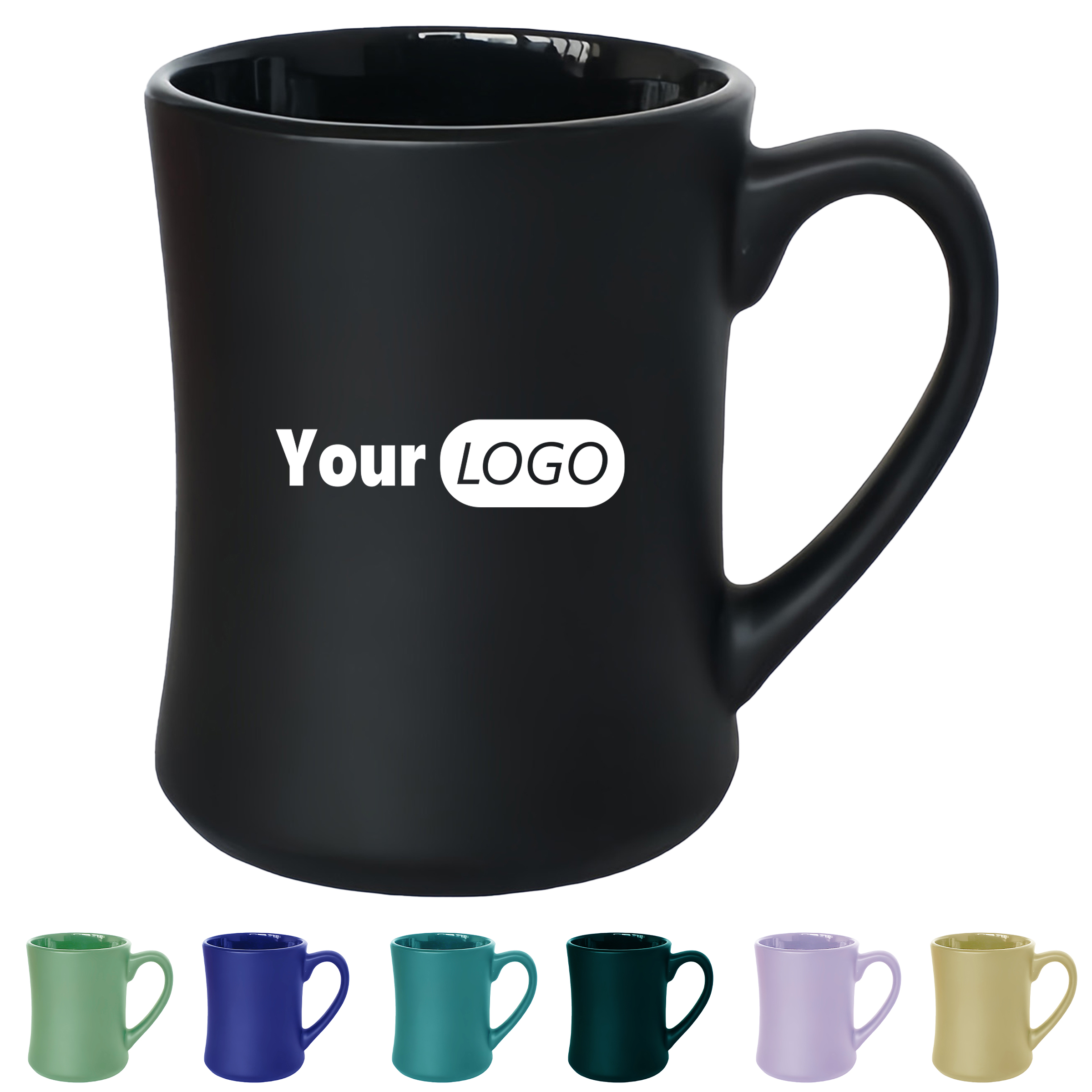 Ceramics 16 Oz Promotion Waist Conical Cup 3