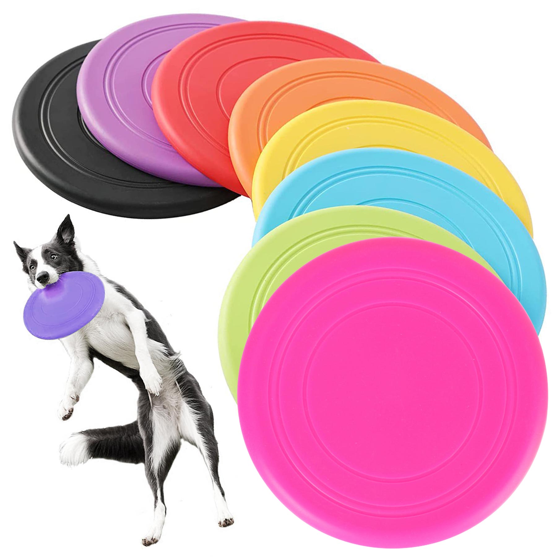 Silicone Dog Flying Disc Puppy Flyer Toy 2
