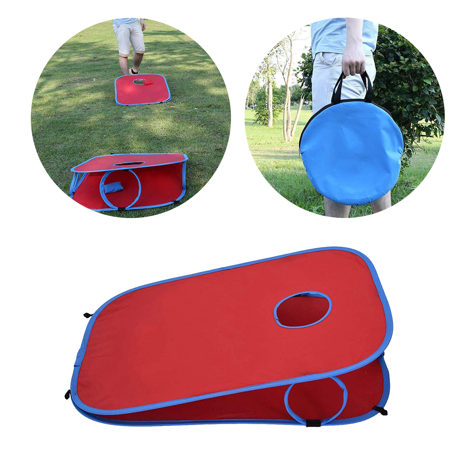 Portable Cornhole Set with 8 Bags & Case 5