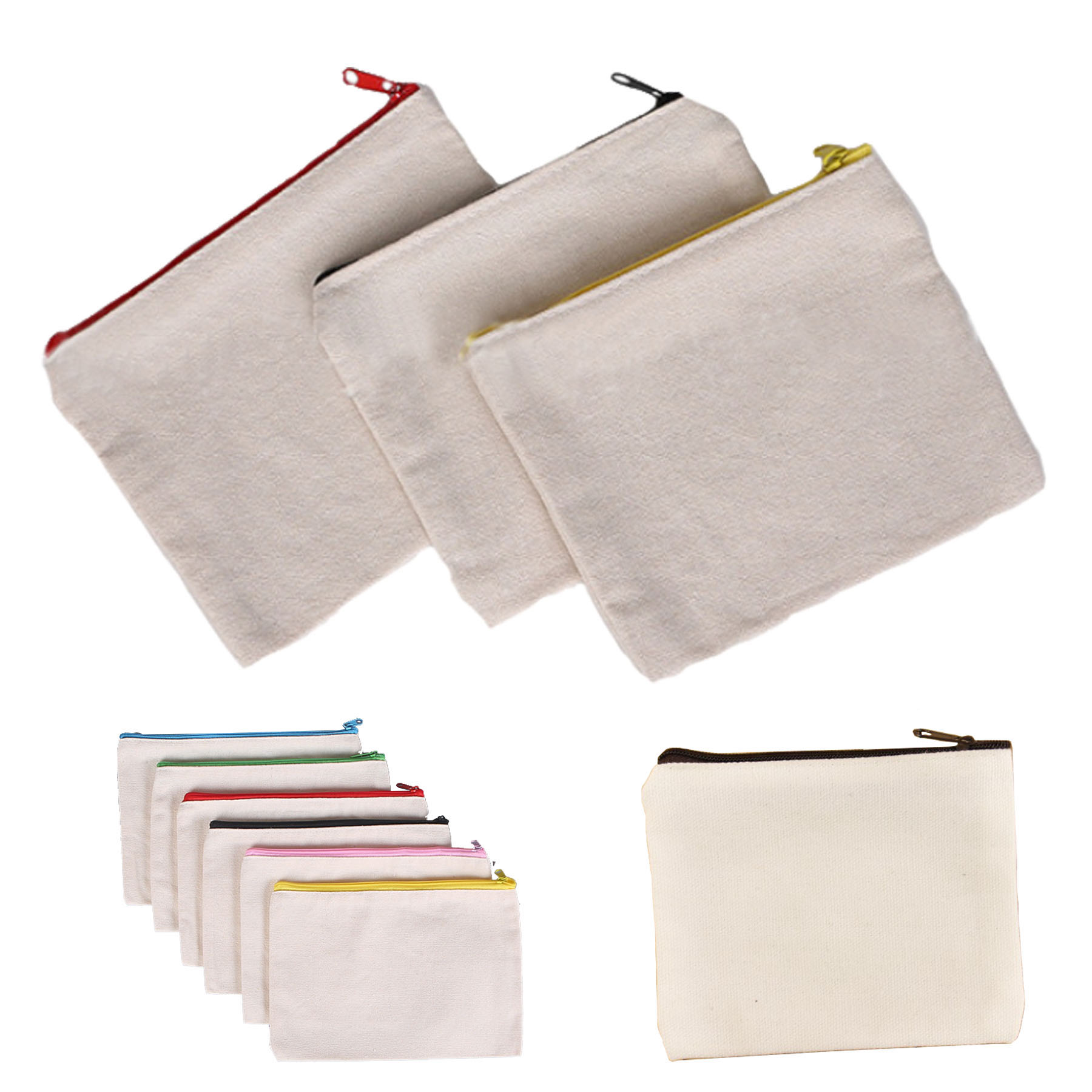 Canvas Zipper Coin Purse 2