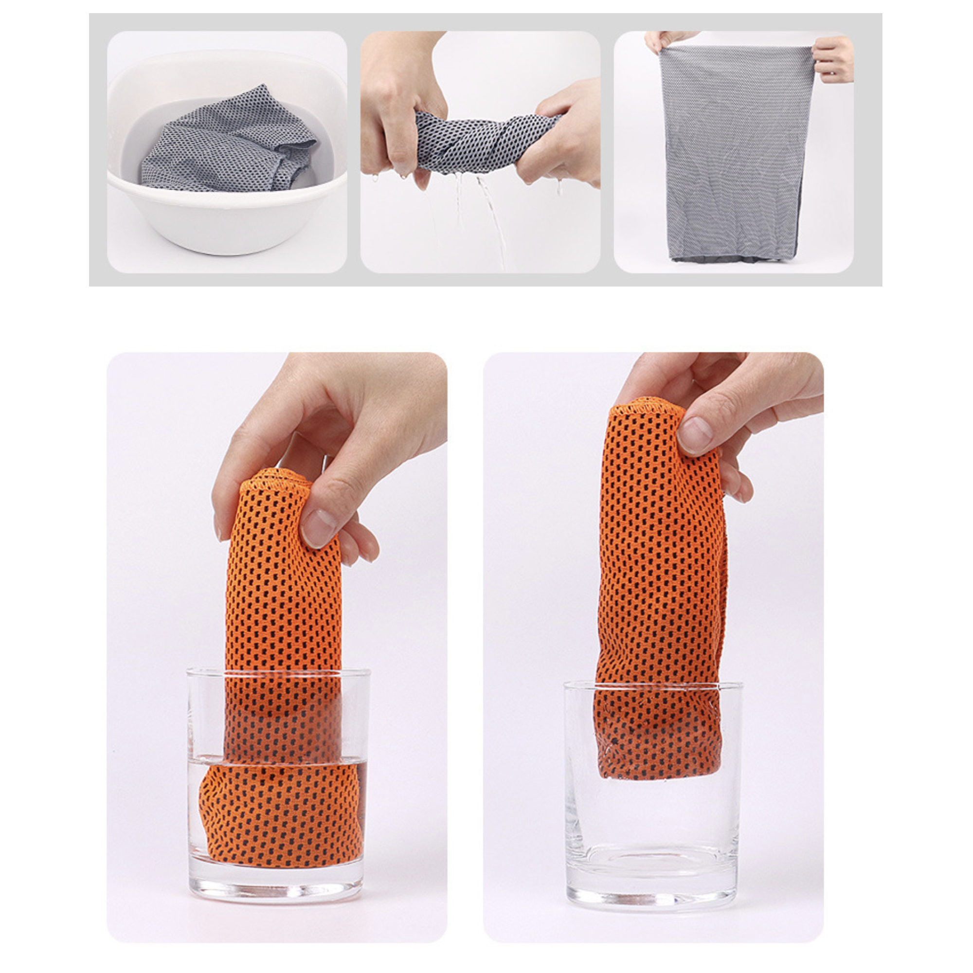 Silicone Cooling Towel Set ?C Portable & Lightweight 2